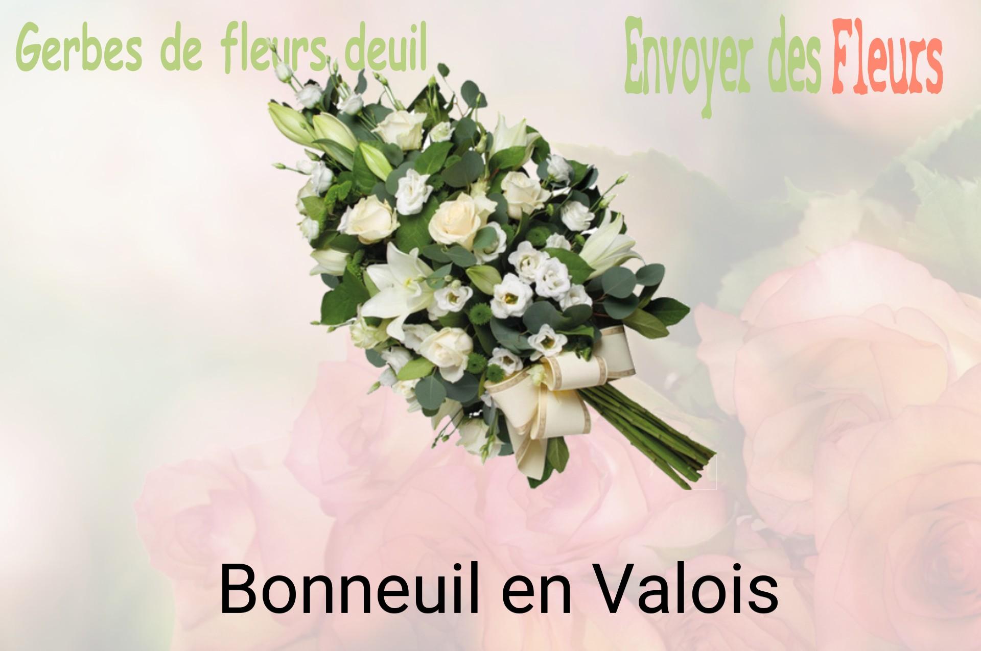 Gerbe de fleurs de deuil livrée à Bonneuil-en-Valois